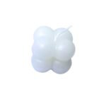 شمعة ديكور بشكل فقاعات – أبيض